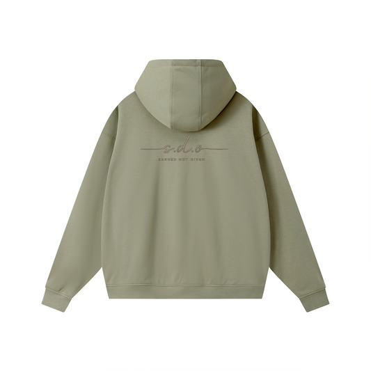 S.D.O Drop-Shoulder Zip Up Hoodie